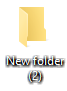 folder icon returned to its original form