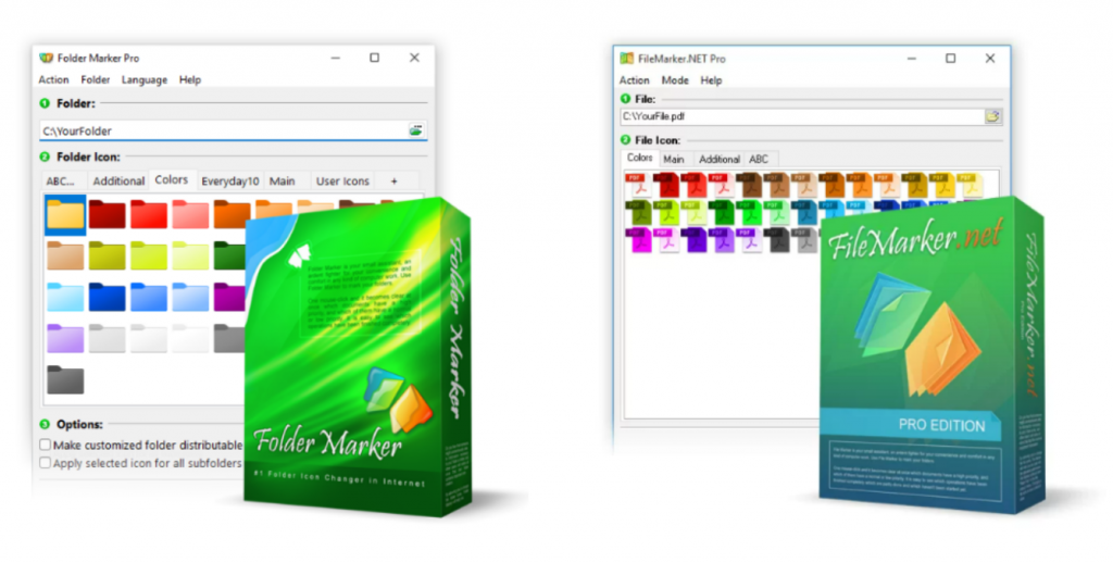 Folder Marker Pro 4.7 vs. FileMarker.NET Pro 2.1
